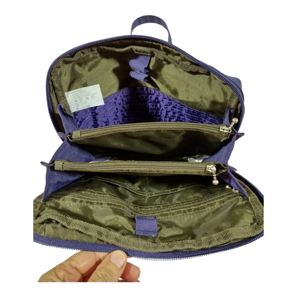 Baggallini Everyplace Convertible Crossbody Waist Bag Navy Blue - Picture 8 of 12